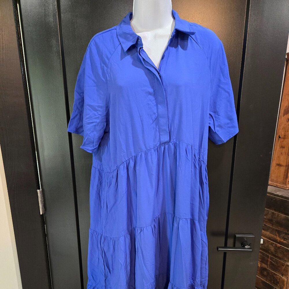 Lularoe Helene Cobalt Blue Dress Sz M NWT